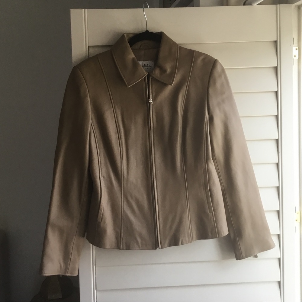 NWT Pamela McCoy Leather Jacket